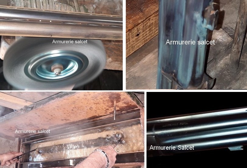 atelier d' armurerie Salcet bronze a la couche