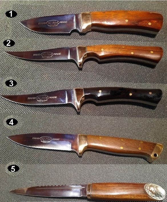 Couteau droit Anglais Pat Mitchell , couteau de collection
