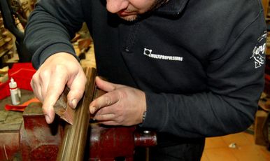 atelier nettoyage canons de fusil de chasse