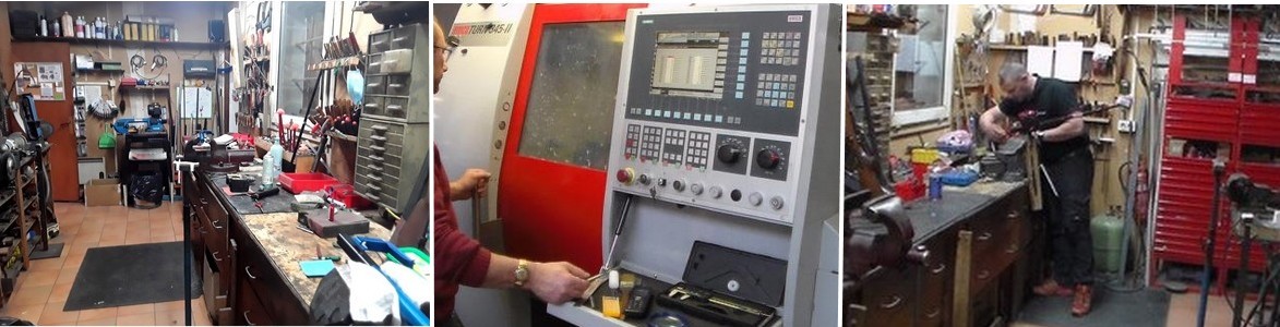 travaux réalisés dans nos ateliers armurerie Salcet